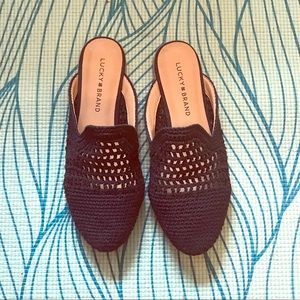 Lucky Brand Woven Mules